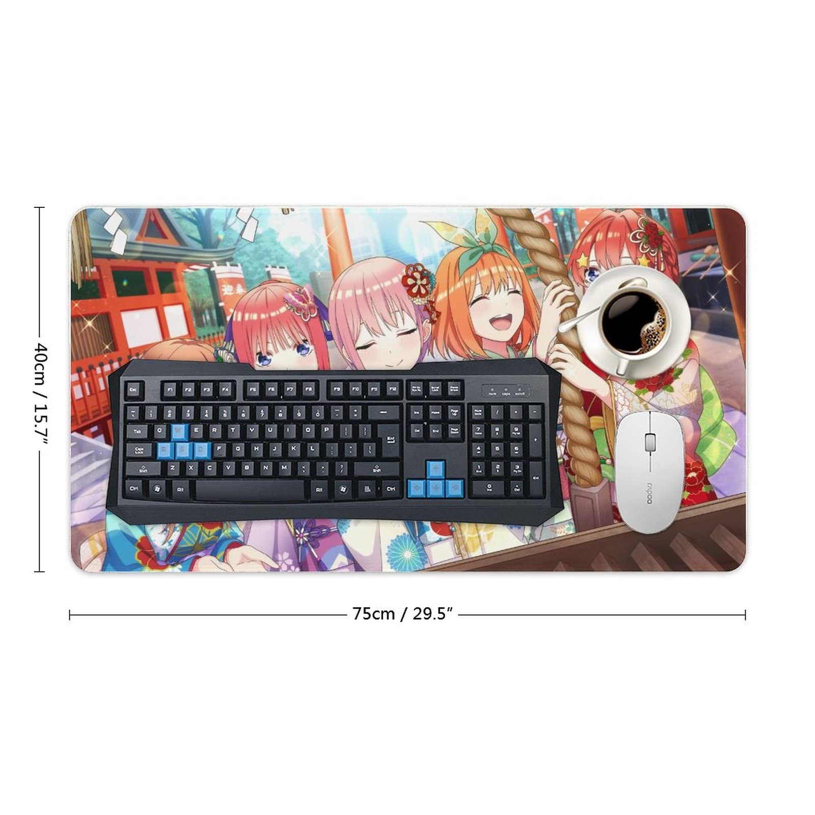 Amazon.co.jp: 五等分の花嫁 大型 ゲーミングマウスパッド 40×90cm